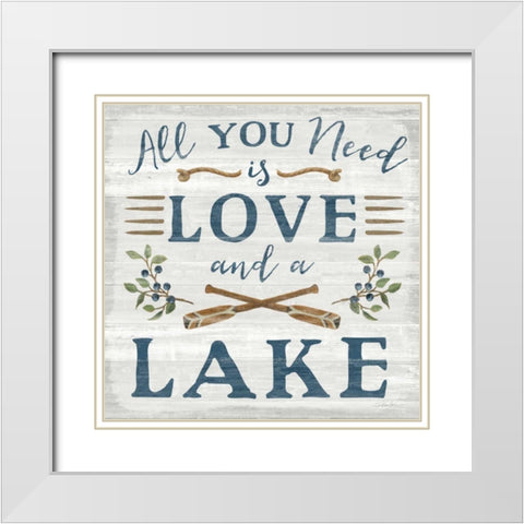 Lakeside Retreat VI White Modern Wood Framed Art Print with Double Matting by Vassileva, Silvia