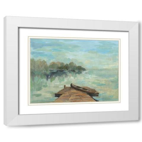Lakeside Retreat II no Wood White Modern Wood Framed Art Print with Double Matting by Vassileva, Silvia