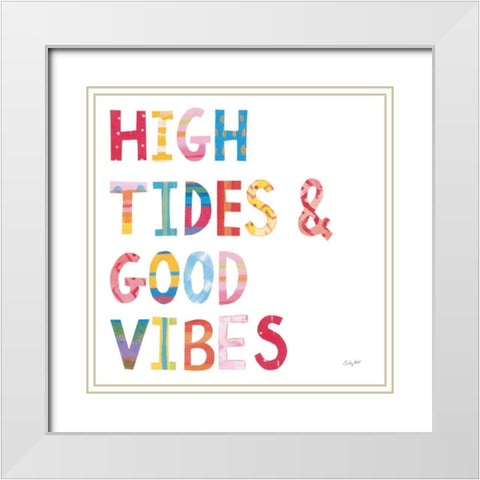 Sea Sand Sun II White Modern Wood Framed Art Print with Double Matting by Prahl, Courtney