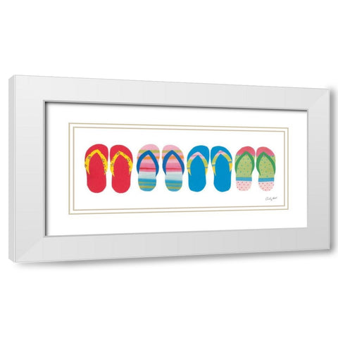 Sea Sand Sun VII White Modern Wood Framed Art Print with Double Matting by Prahl, Courtney
