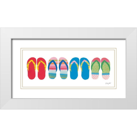 Sea Sand Sun VII White Modern Wood Framed Art Print with Double Matting by Prahl, Courtney