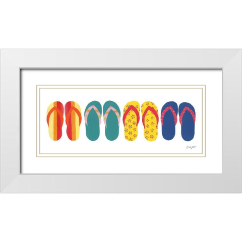 Sea Sand Sun VIII White Modern Wood Framed Art Print with Double Matting by Prahl, Courtney