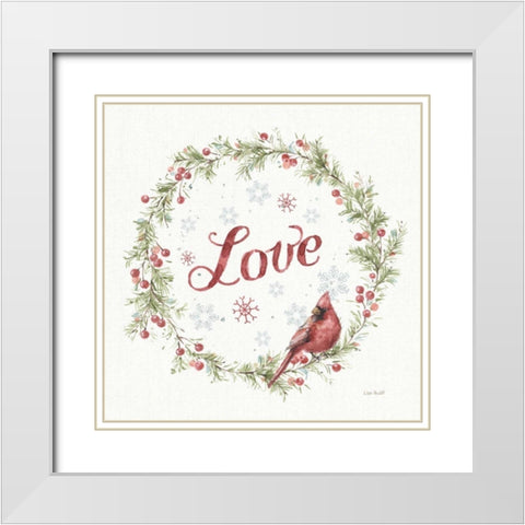 A Christmas Weekend VII Love White Modern Wood Framed Art Print with Double Matting by Audit, Lisa