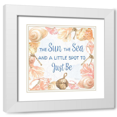 Coastline Botanical IX White Modern Wood Framed Art Print with Double Matting by Grove, Beth