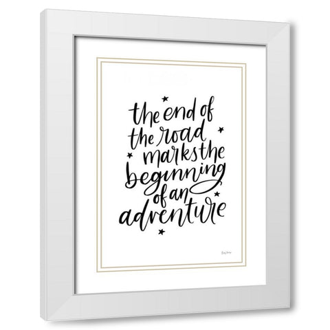 Graduation III White Modern Wood Framed Art Print with Double Matting by Thorns, Becky