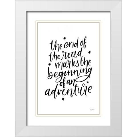 Graduation III White Modern Wood Framed Art Print with Double Matting by Thorns, Becky
