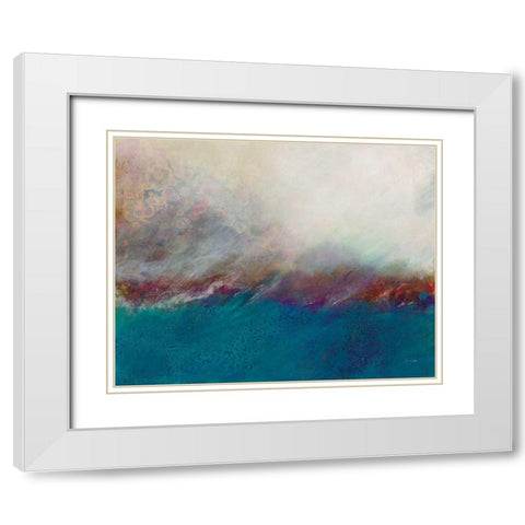 Ocean I White Modern Wood Framed Art Print with Double Matting by Griggs, Jan