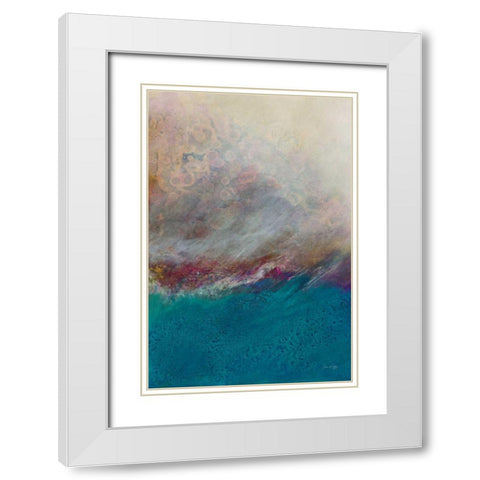Ocean II White Modern Wood Framed Art Print with Double Matting by Griggs, Jan