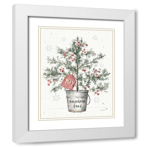 A Christmas Weekend III Greenery White Modern Wood Framed Art Print with Double Matting by Audit, Lisa