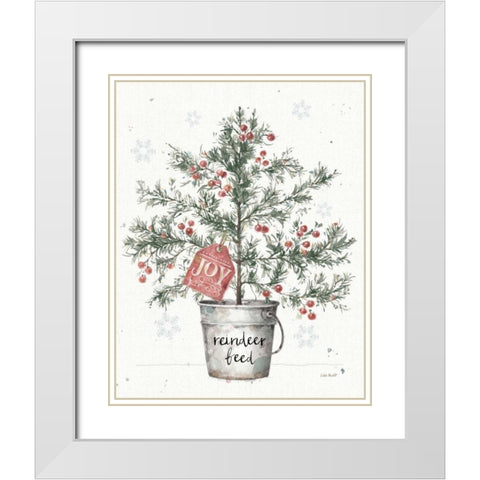 A Christmas Weekend III Greenery White Modern Wood Framed Art Print with Double Matting by Audit, Lisa