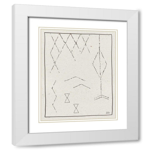 Nordic Geo III White Modern Wood Framed Art Print with Double Matting by Averinos, Melissa