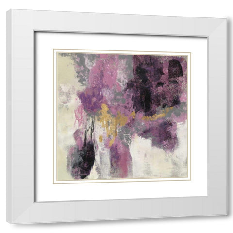 Sparkle Abstract II White Modern Wood Framed Art Print with Double Matting by Vassileva, Silvia