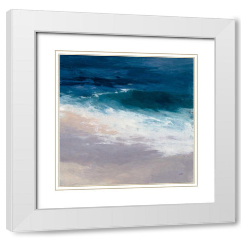 Evening Tide White Modern Wood Framed Art Print with Double Matting by Purinton, Julia