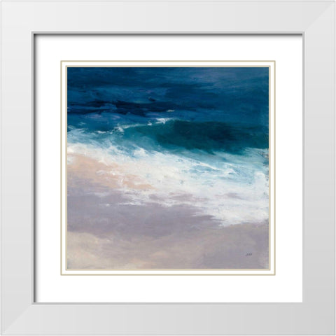 Evening Tide White Modern Wood Framed Art Print with Double Matting by Purinton, Julia