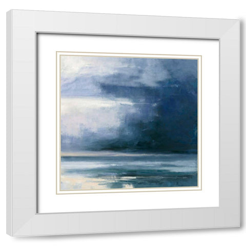 Night Journey White Modern Wood Framed Art Print with Double Matting by Purinton, Julia