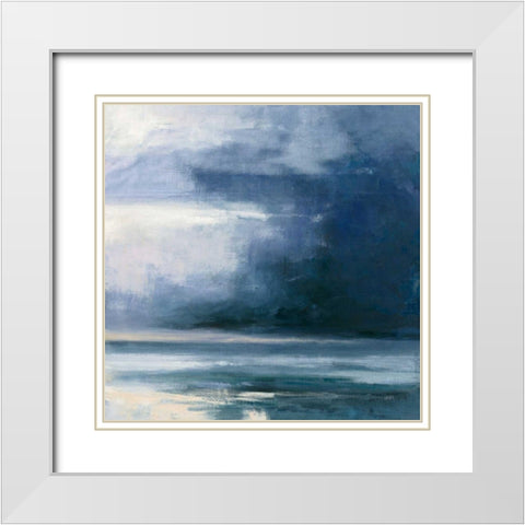 Night Journey White Modern Wood Framed Art Print with Double Matting by Purinton, Julia