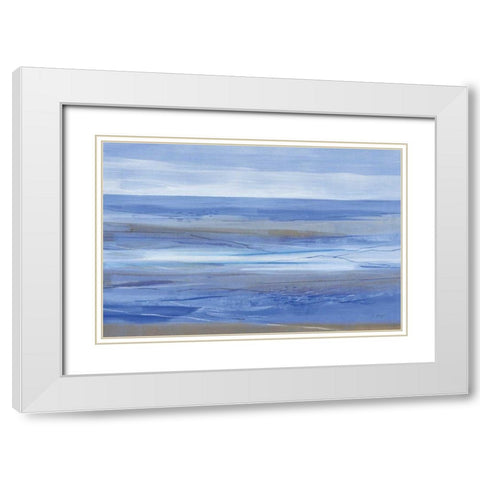 Summer Morning White Modern Wood Framed Art Print with Double Matting by Maye, Jo