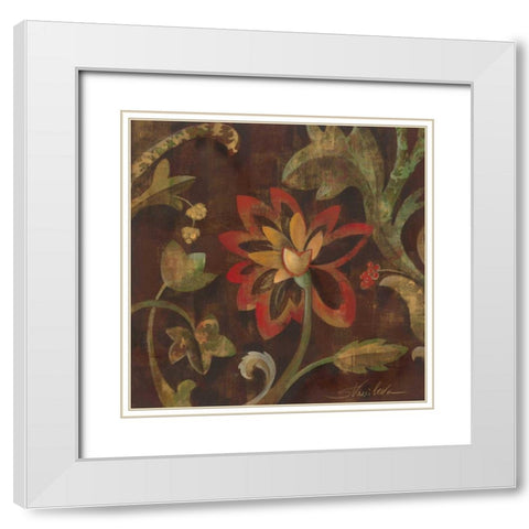 Composition on Umber I White Modern Wood Framed Art Print with Double Matting by Vassileva, Silvia