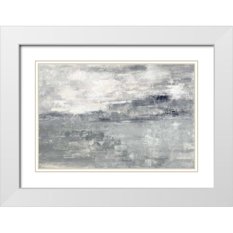 Spring Valley I Neutral White Modern Wood Framed Art Print with Double Matting by Vassileva, Silvia
