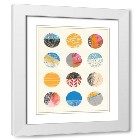 Repetition II White Modern Wood Framed Art Print with Double Matting by Prahl, Courtney