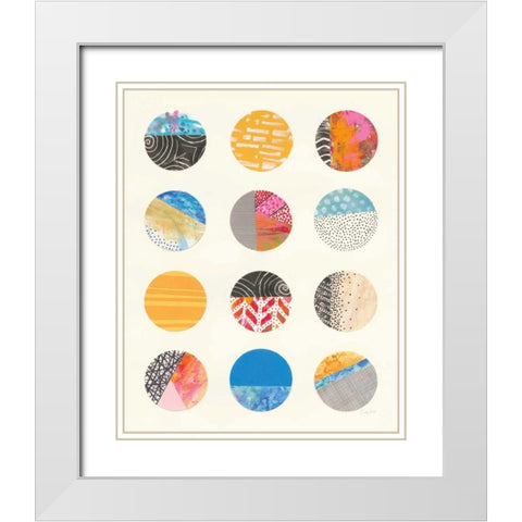Repetition II White Modern Wood Framed Art Print with Double Matting by Prahl, Courtney