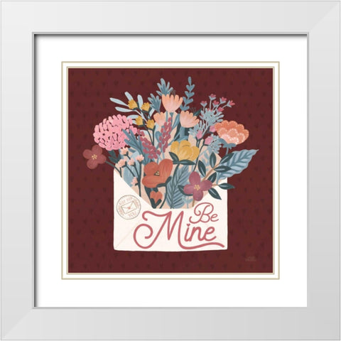 Love Letters IV White Modern Wood Framed Art Print with Double Matting by Marshall, Laura