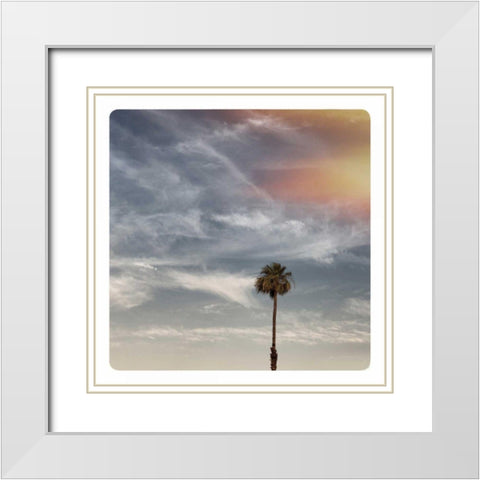 Sunny California Dreams White Modern Wood Framed Art Print with Double Matting by Eichman, Andre