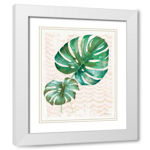 From the Jungle VIII No Pink Words White Modern Wood Framed Art Print with Double Matting by Grove, Beth