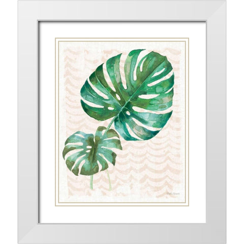 From the Jungle VIII No Pink Words White Modern Wood Framed Art Print with Double Matting by Grove, Beth