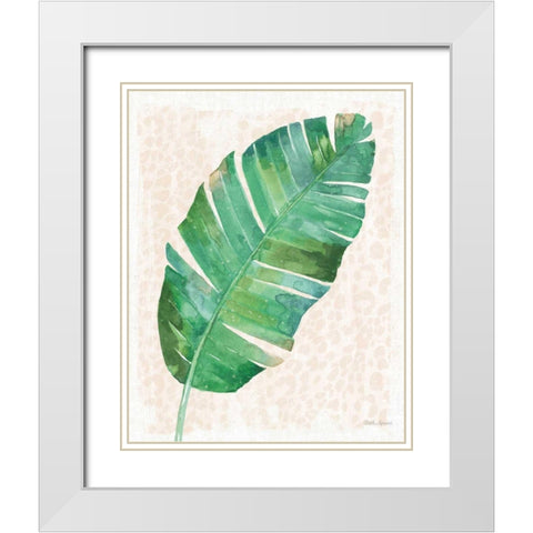 From the Jungle X No Pink Words White Modern Wood Framed Art Print with Double Matting by Grove, Beth