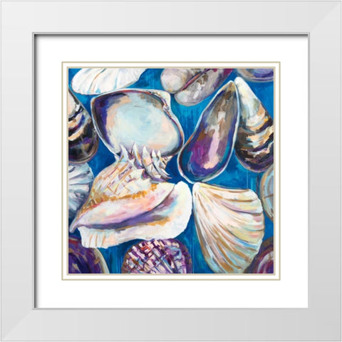 From the Beach White Modern Wood Framed Art Print with Double Matting by Vertentes, Jeanette