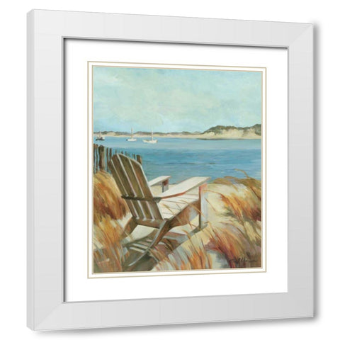 Sea Breeze White Modern Wood Framed Art Print with Double Matting by Hageman, Marilyn