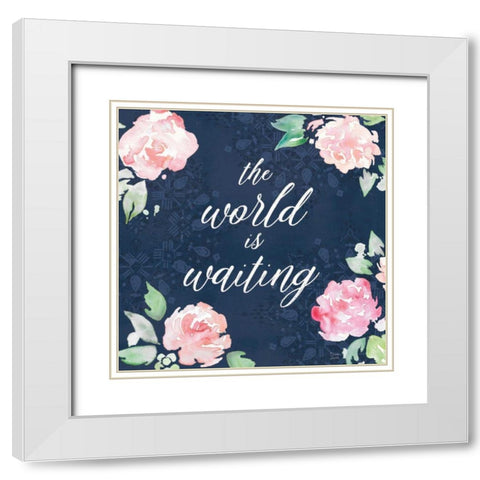 Moroccan Bouquet IV White Modern Wood Framed Art Print with Double Matting by June, Dina