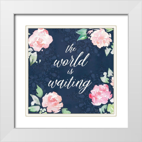 Moroccan Bouquet IV White Modern Wood Framed Art Print with Double Matting by June, Dina