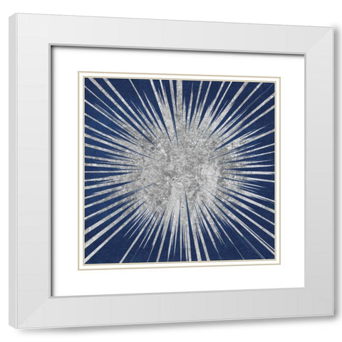 Sunburst I White Modern Wood Framed Art Print with Double Matting by Wild Apple Portfolio