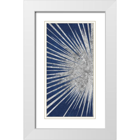 Sunburst II White Modern Wood Framed Art Print with Double Matting by Wild Apple Portfolio
