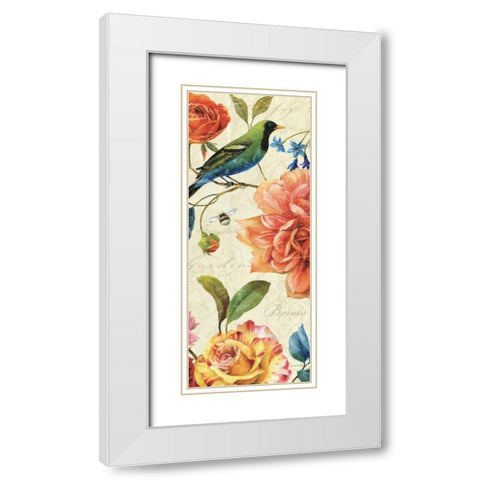 Rainbow Garden VI - Cream White Modern Wood Framed Art Print with Double Matting by Audit, Lisa