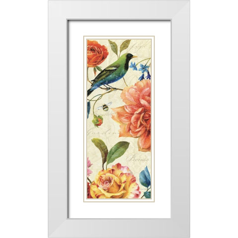 Rainbow Garden VI - Cream White Modern Wood Framed Art Print with Double Matting by Audit, Lisa