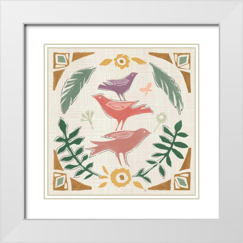 Desert Flair IV Color White Modern Wood Framed Art Print with Double Matting by Brissonnet, Daphne