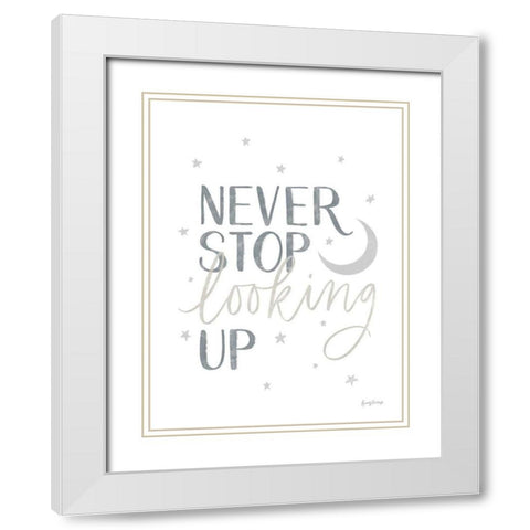 Little Child I White Modern Wood Framed Art Print with Double Matting by Thorns, Becky