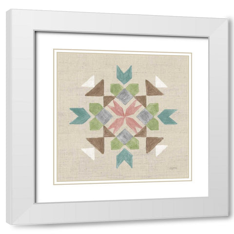 Cotton Bouquet VII White Modern Wood Framed Art Print with Double Matting by Urban, Mary