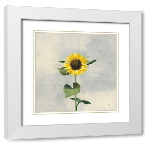 Sunny Blooms II White Modern Wood Framed Art Print with Double Matting by Purinton, Julia