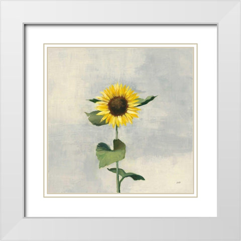 Sunny Blooms II White Modern Wood Framed Art Print with Double Matting by Purinton, Julia