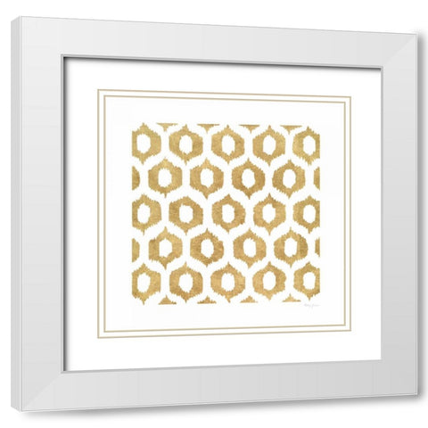 Simply Elegant I White Modern Wood Framed Art Print with Double Matting by Green, Nancy