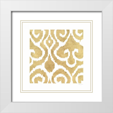 Simply Elegant II White Modern Wood Framed Art Print with Double Matting by Green, Nancy