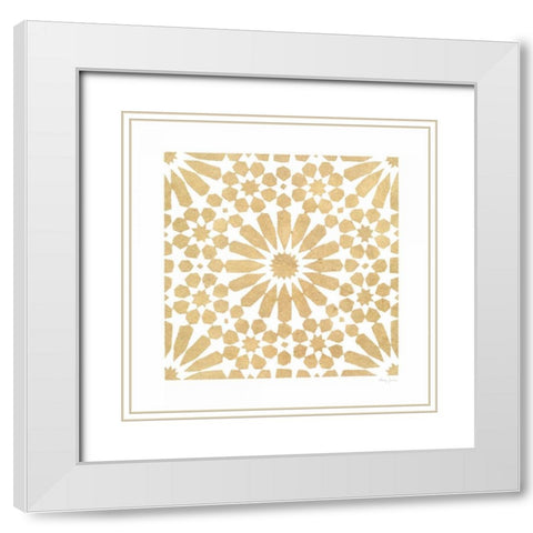 Simply Elegant IV White Modern Wood Framed Art Print with Double Matting by Green, Nancy