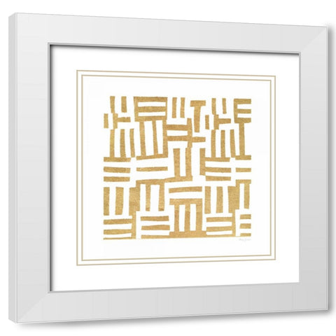 Simply Elegant XI White Modern Wood Framed Art Print with Double Matting by Green, Nancy
