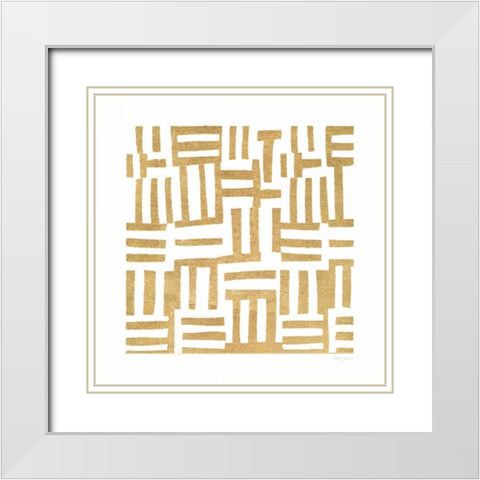 Simply Elegant XI White Modern Wood Framed Art Print with Double Matting by Green, Nancy