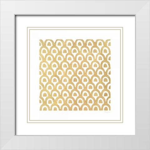 Simply Elegant XII White Modern Wood Framed Art Print with Double Matting by Green, Nancy