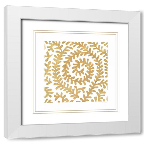 Simply Elegant XIII White Modern Wood Framed Art Print with Double Matting by Green, Nancy